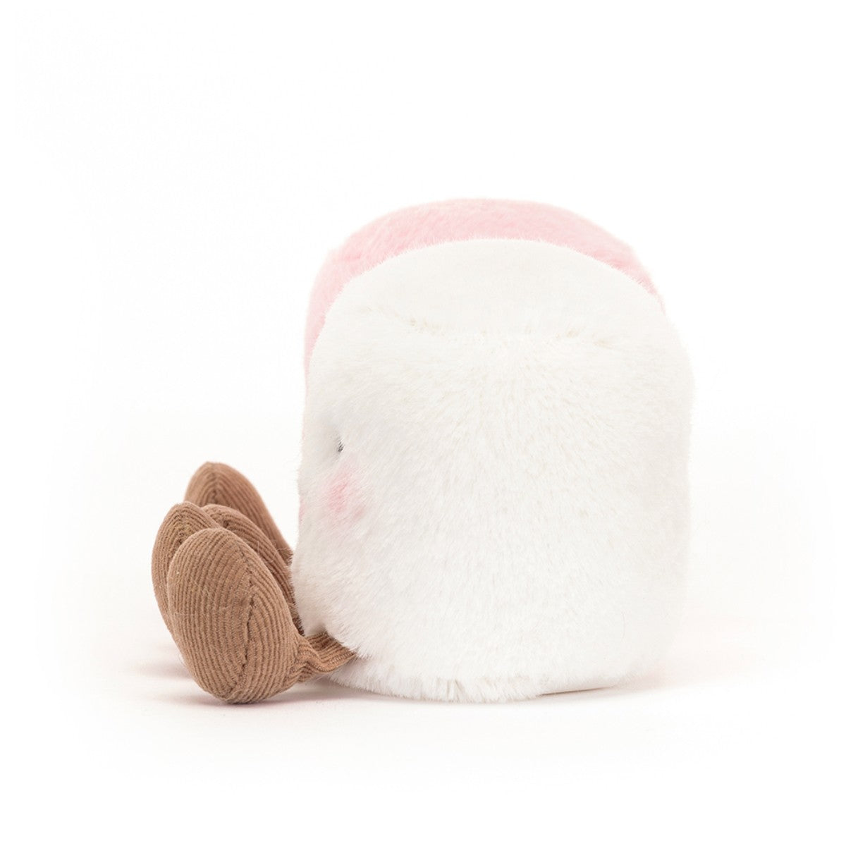 Jellycat Plush Toy, Amuseable Fun, Amuseable White and Pink Marshmallow - 15 cm