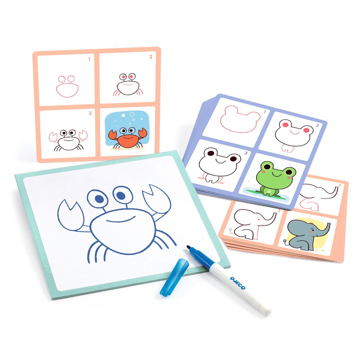 Djeco Learning Game, Step by Step 1, 2, 3 - Animal Babies