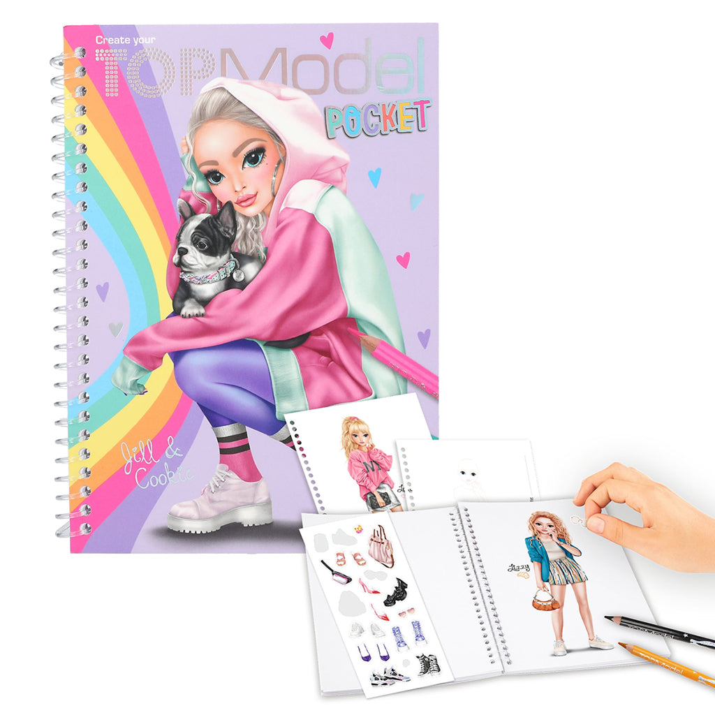 TopModel Wallet with Stickers, Jill & Cookie