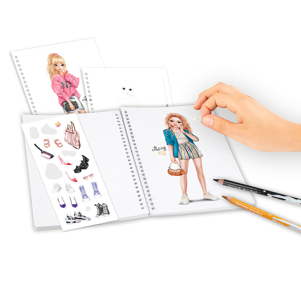 TopModel Wallet with Stickers, Jill & Cookie