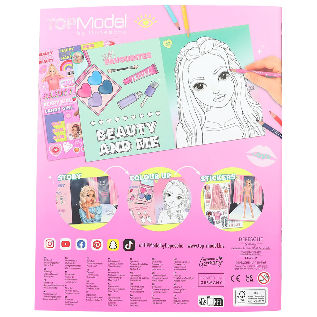 TopModel Coloring Book – Beauty Fun