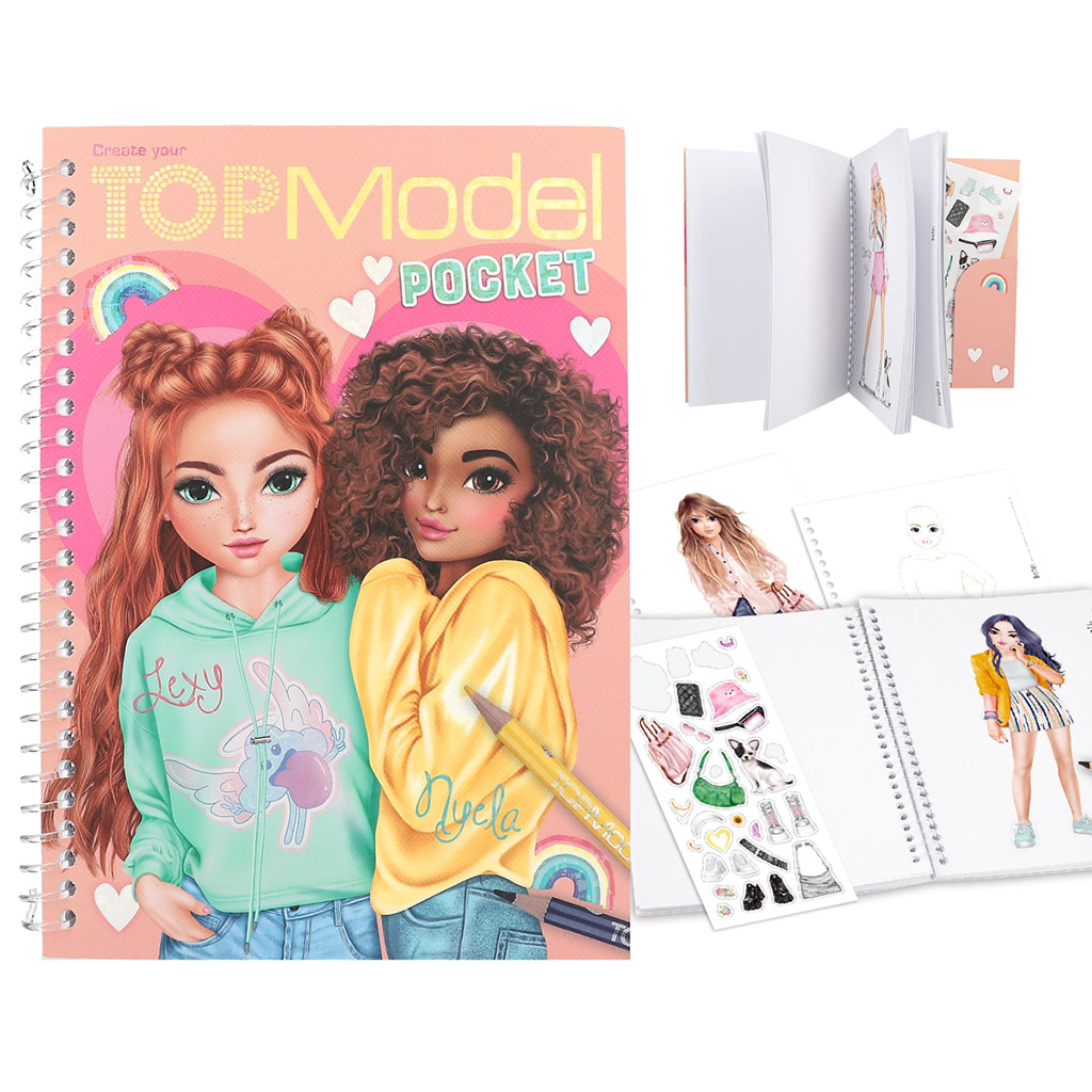 TopModel Lommemalebog, Nyela & Lexy