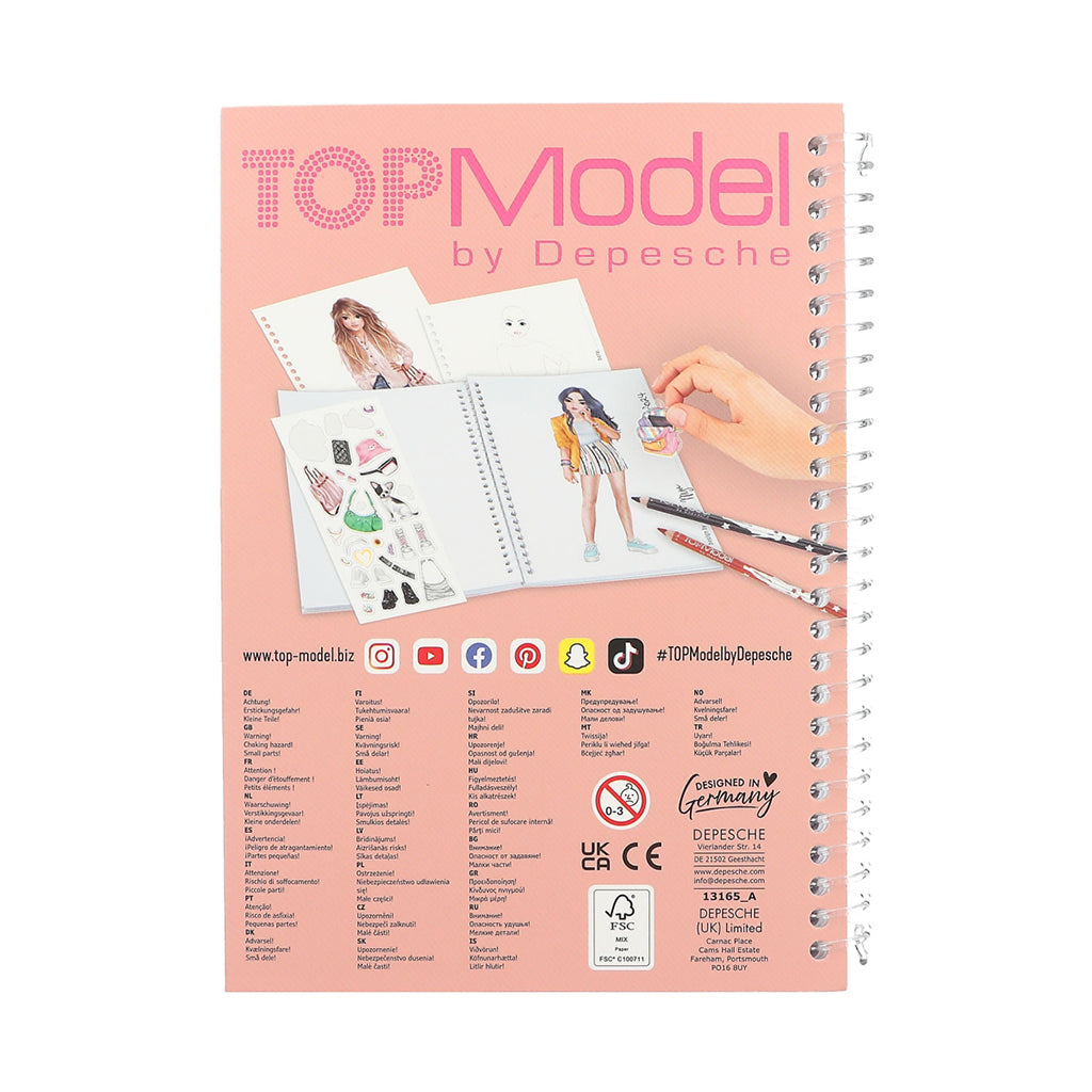 TopModel Lommemalebog, Nyela & Lexy