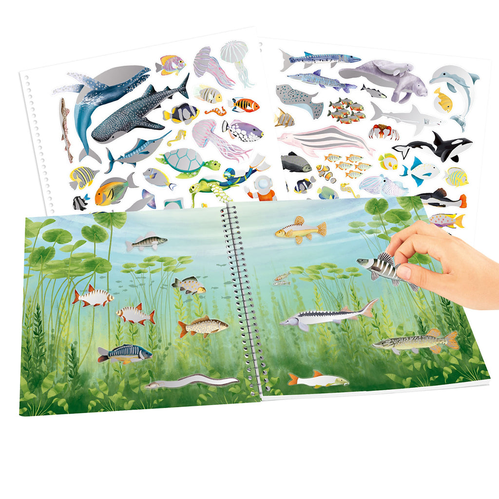 Create Your Ocean Life: Holographic Sticker Book