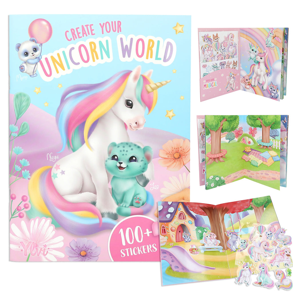 Ylvi Create your Unicorn, Klistermærkebog