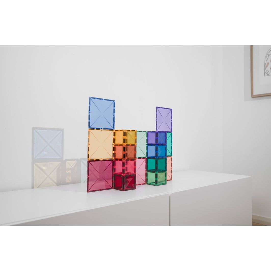 Connetix Square Pack, Magnetic Building Set with 40 Pieces - Pastel