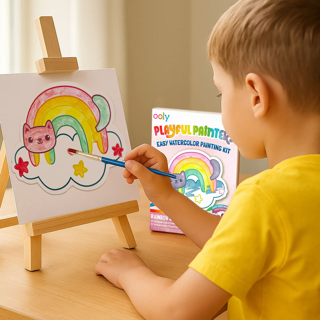 Ooly Watercolor Set, Rainbow Cuties - Playful Painters