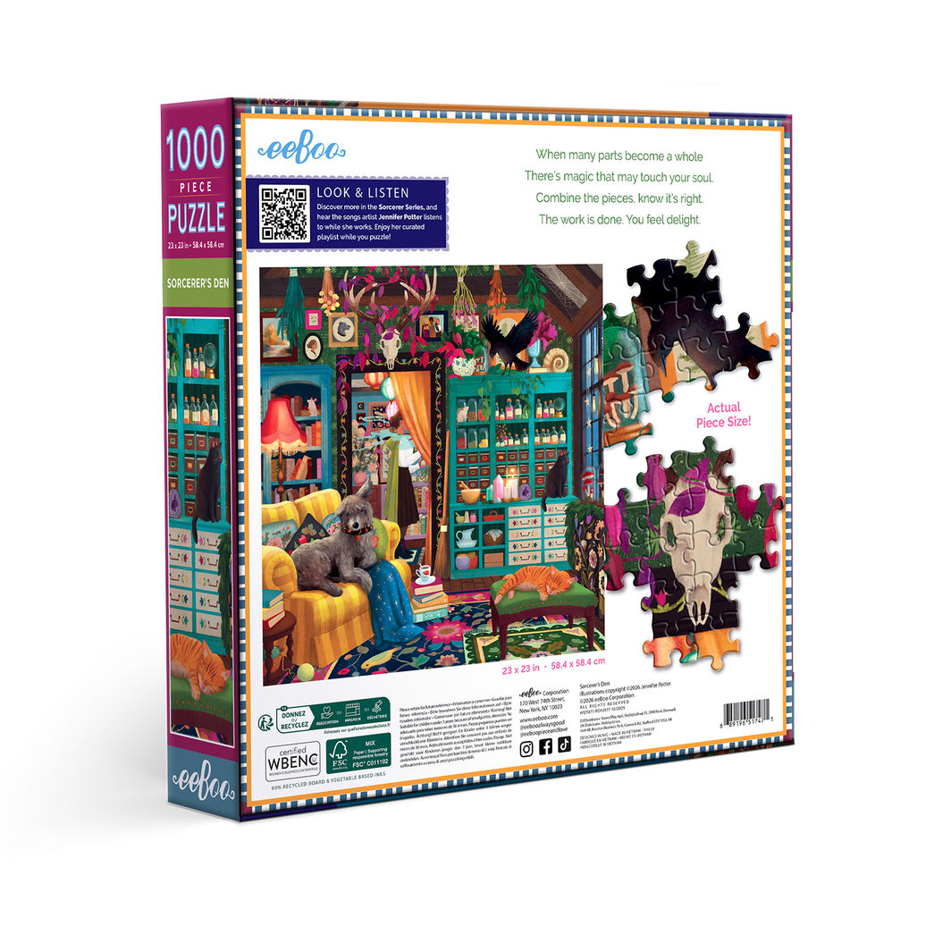 eeBoo Puzzle 1000 Pieces, Sorcerer&