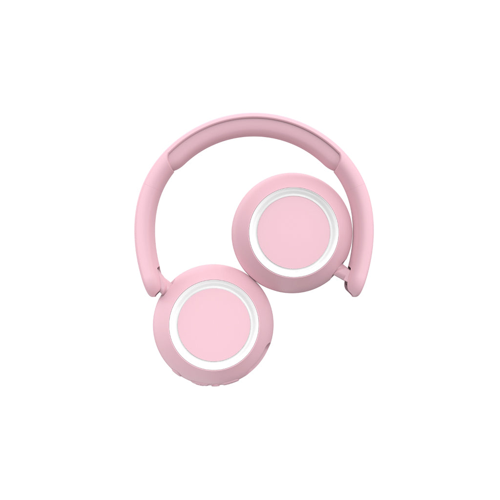 Lalarma Wireless Headphones with Lights for Teens and Kids - Rose