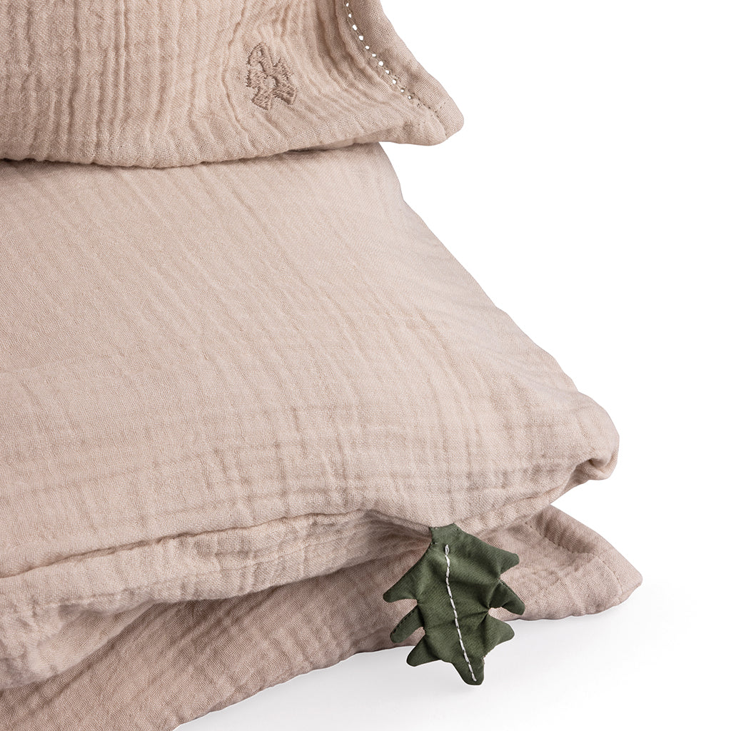 Sebra Junior Duvet Set, Muslin – Seabreeze Beige