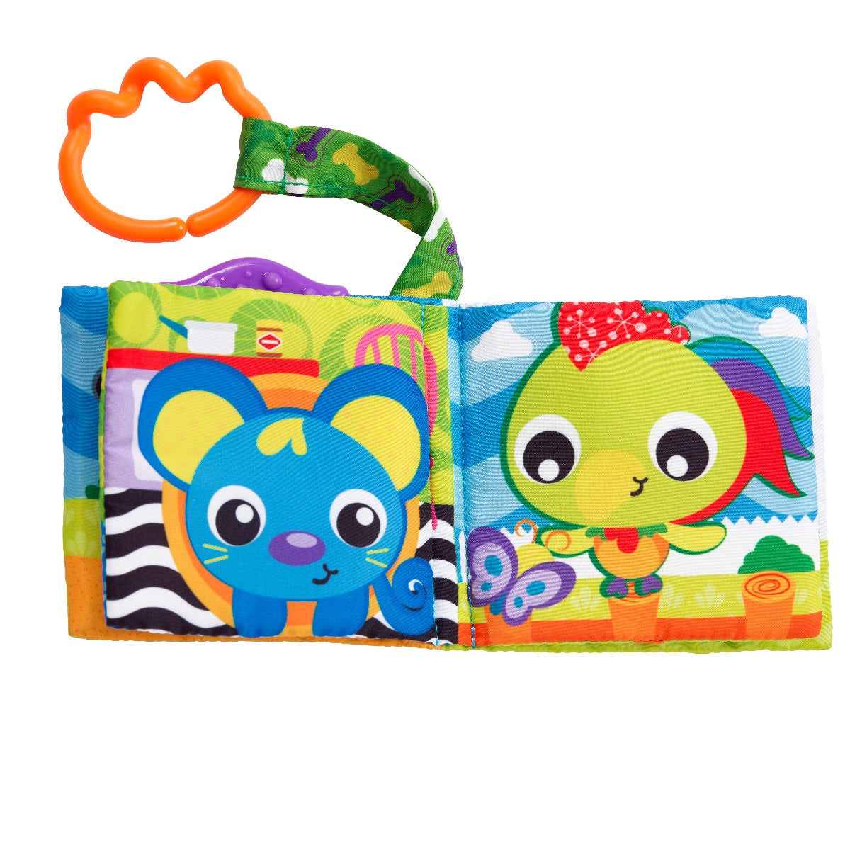 Playgro babylegetøj, Bondegård bidebog m ophæng