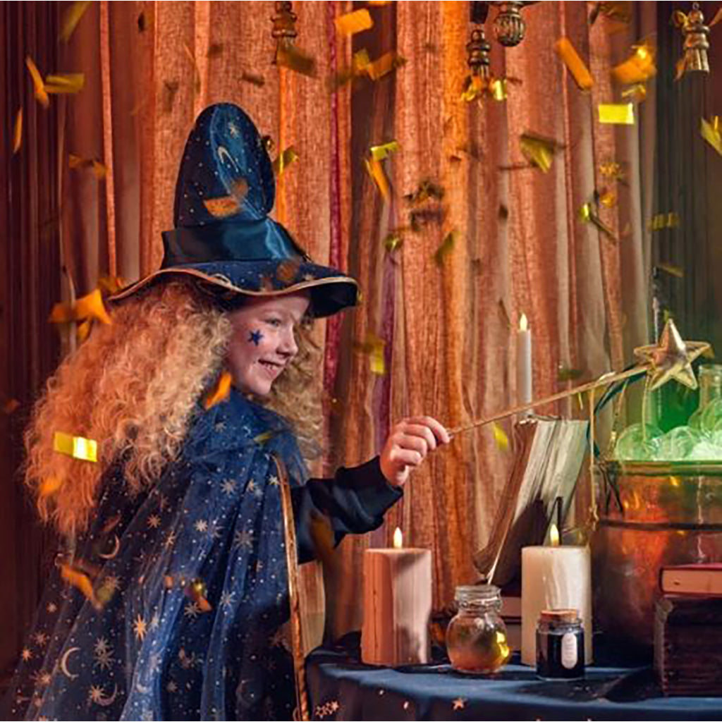 Souza Hat, Mélusine Wizard Hat - Dark Blue