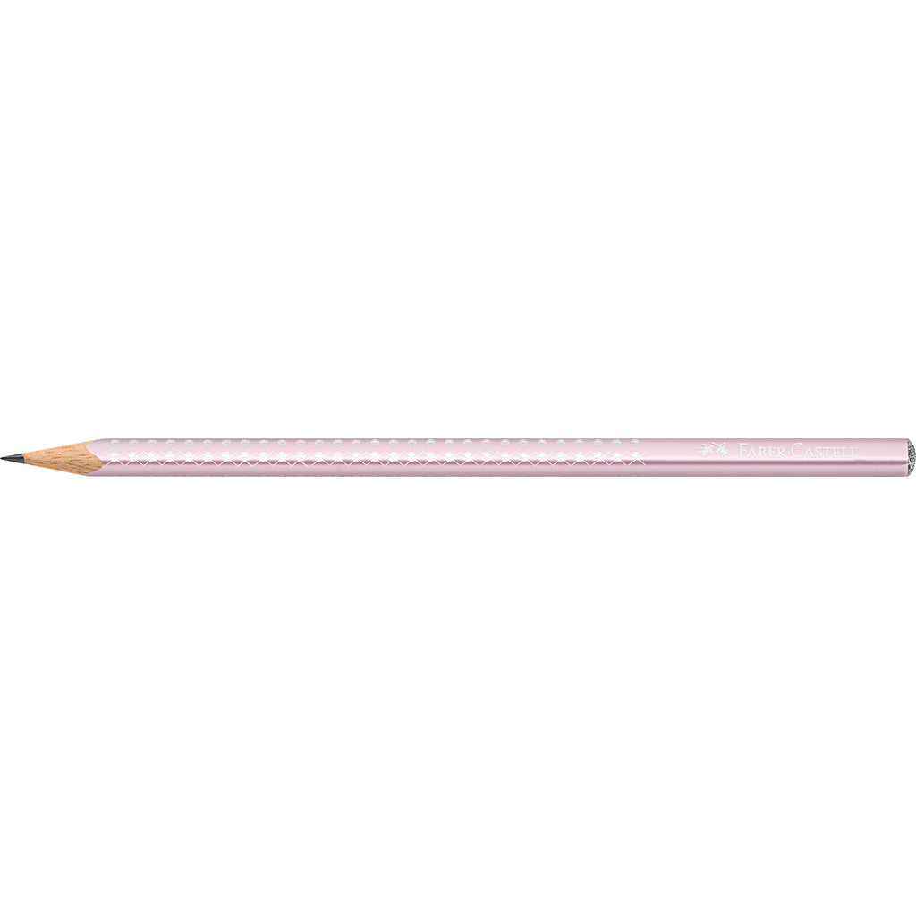Faber-Castell Sparkle blyant med glitter, rose metallic farve