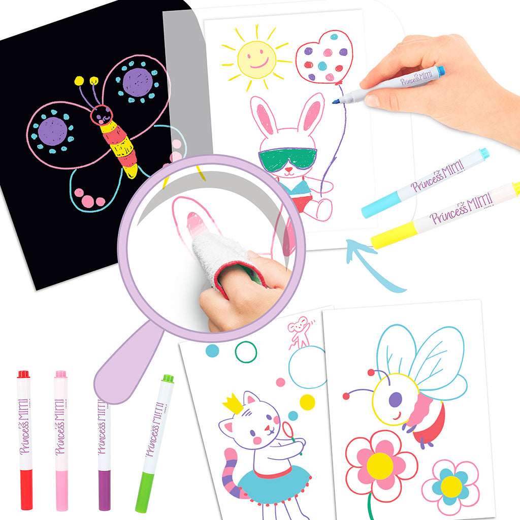 Princess Mimi Paint & Wipe Coloring Book