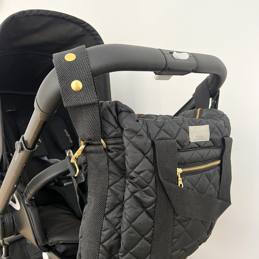 Cam Cam Changing Bag with Stroller Straps, OCS - Black