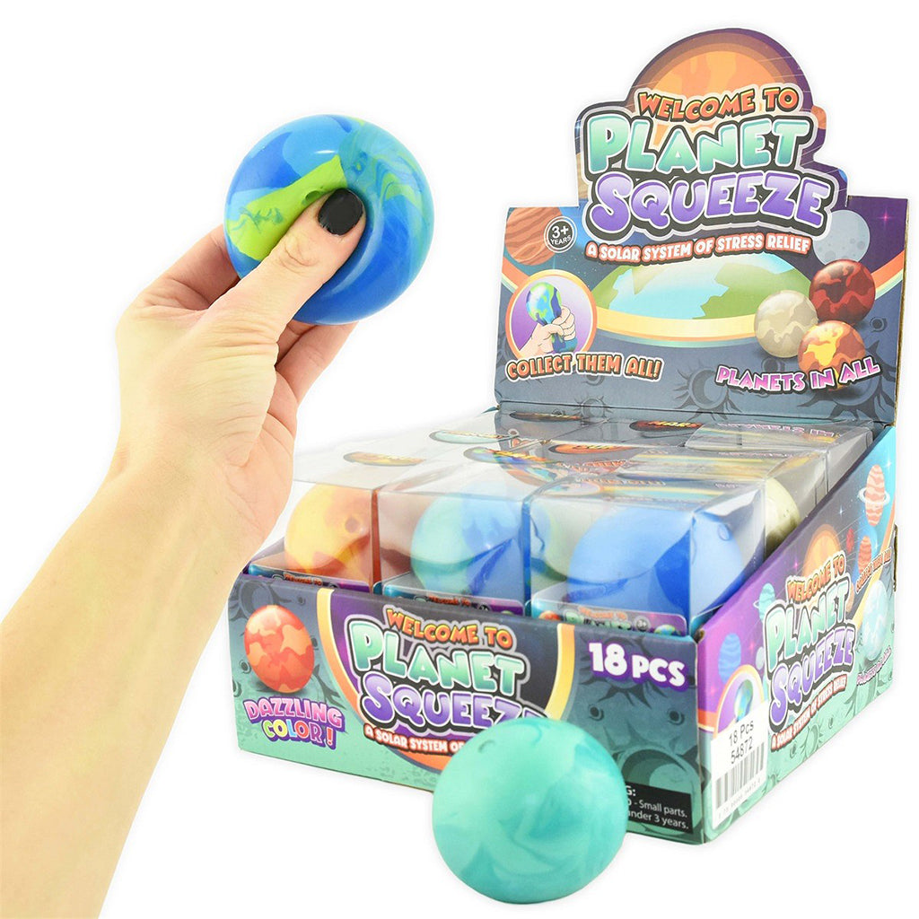Robetoy squeeze ball planet i assorterede farver