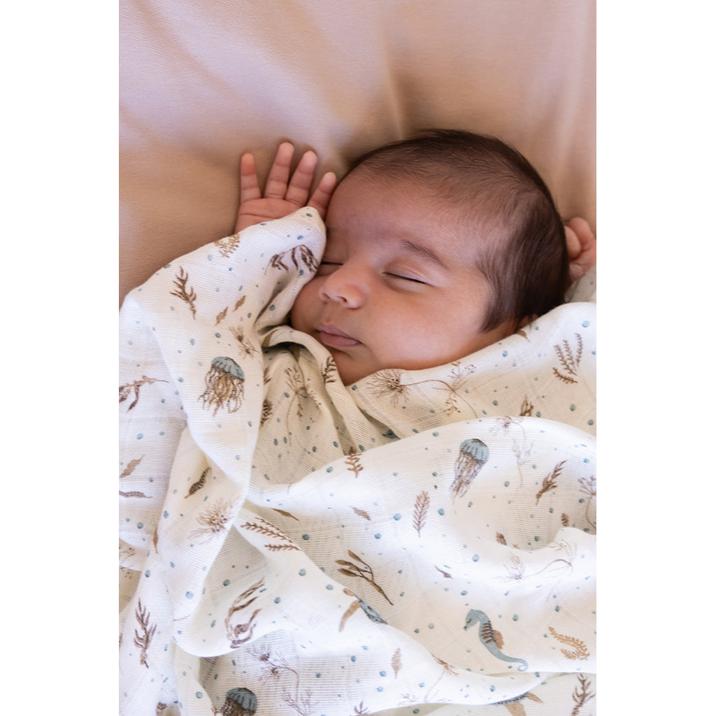 Cam Cam babysengetøj, Økologisk - Sea Garden