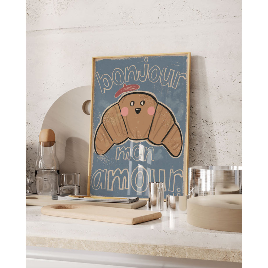 Studio Loco børneplakat, Croissant - flere str.