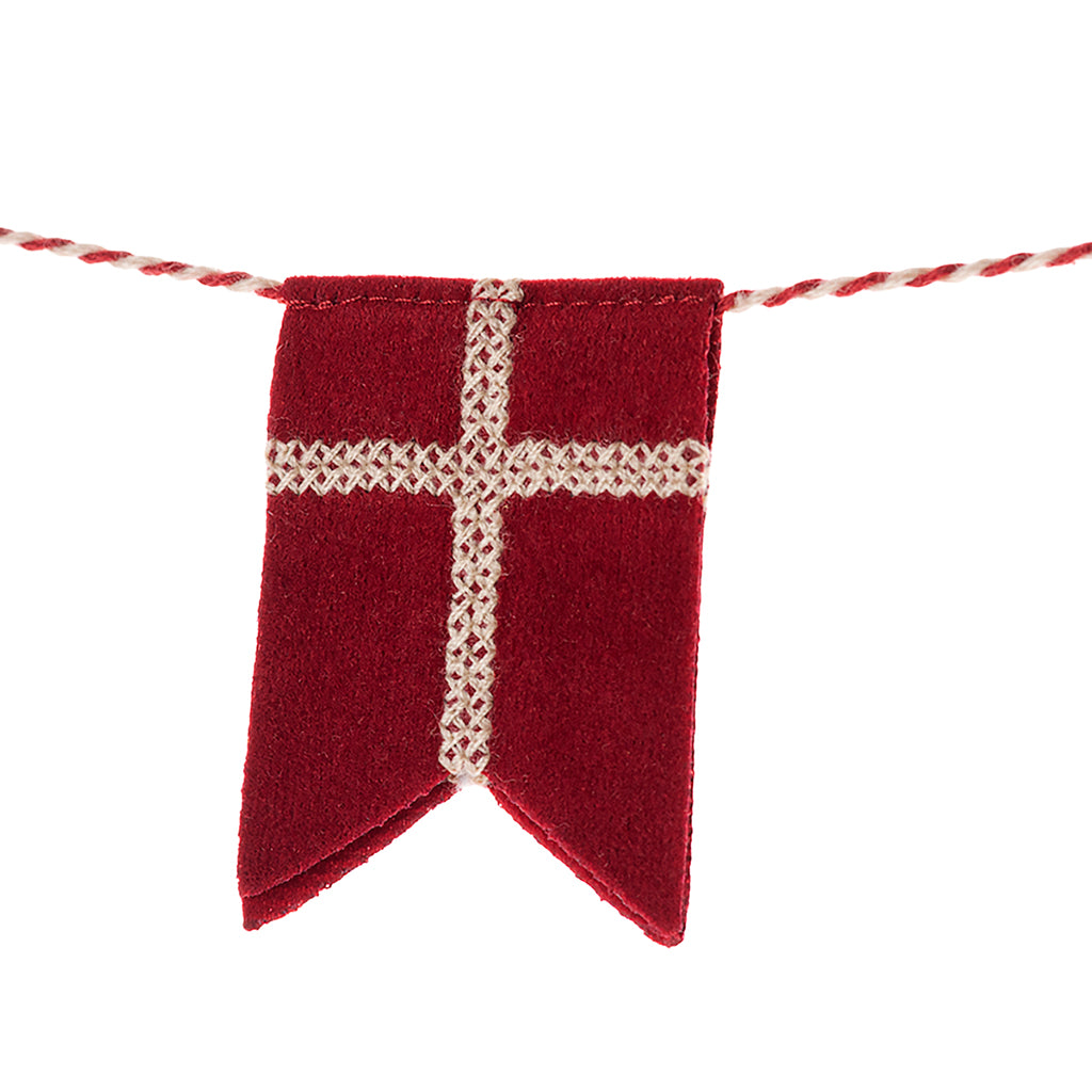 Maileg Flag Garland, Dannebrog