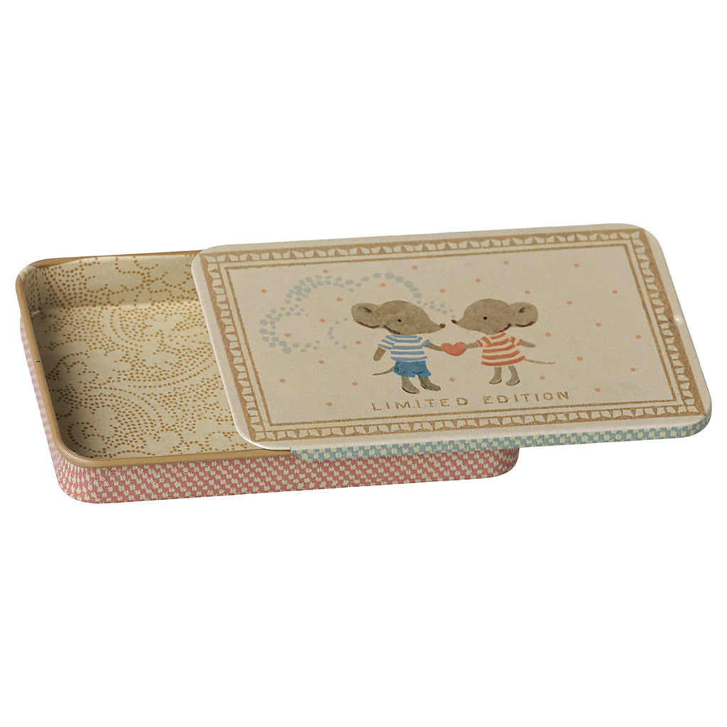 Maileg Metal Tin with Sliding Lid, Mouse