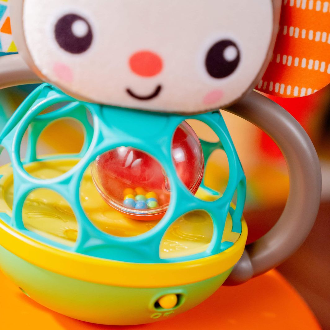 Bright Starts Baby Toy, Grab and Shake - Monkey Oball