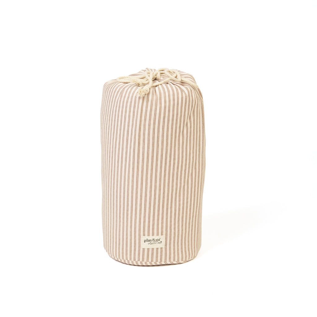 Play&Go 2-in-1 Baby Blanket, Organic - Stripes Brown