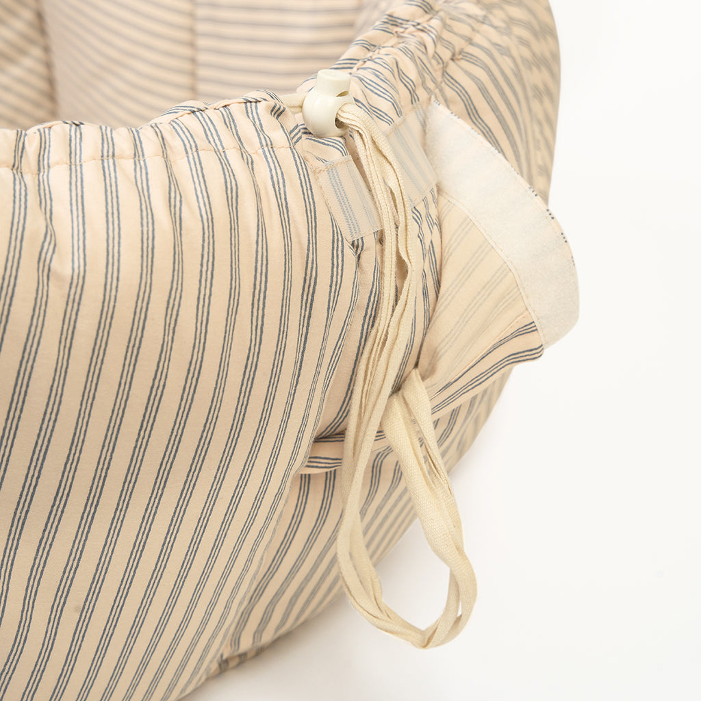 Play&Go Bloom, Three-in-One Baby Blanket, Organic - Stripes Blue