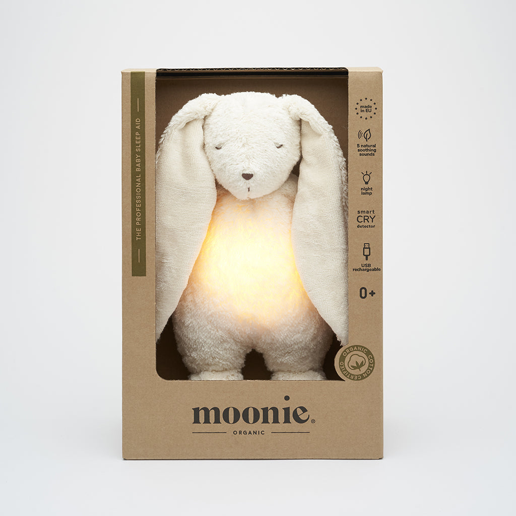 Moonie 2.0, Organic Humming Rabbit with Pink Noise and Lamp - Polar