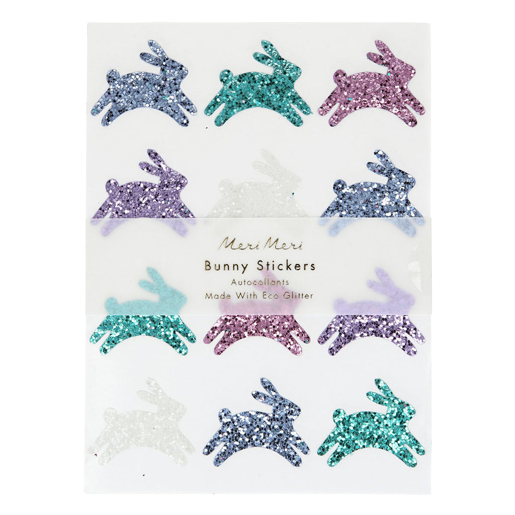 Meri Meri klistermærker, Glitter kaniner
