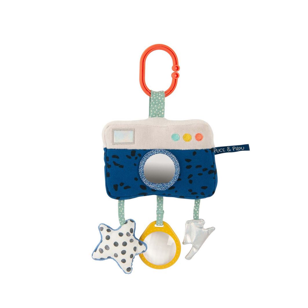 Moulin Roty Aktivitetstøjdyr med ophæng, Kamera - Puce & Pilou