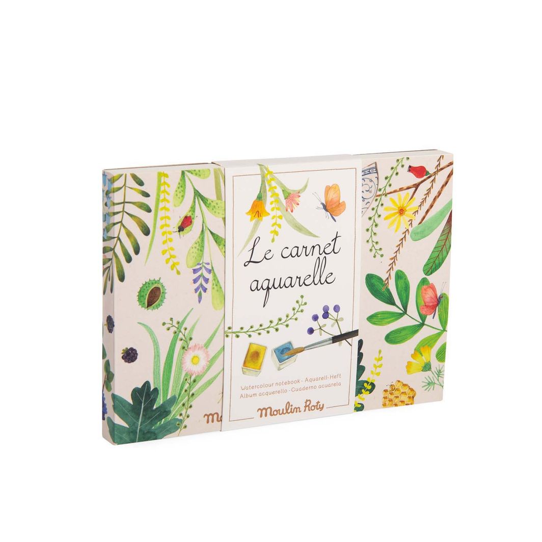 Moulin Roty Watercolour Paper, Le jardin du Moulin