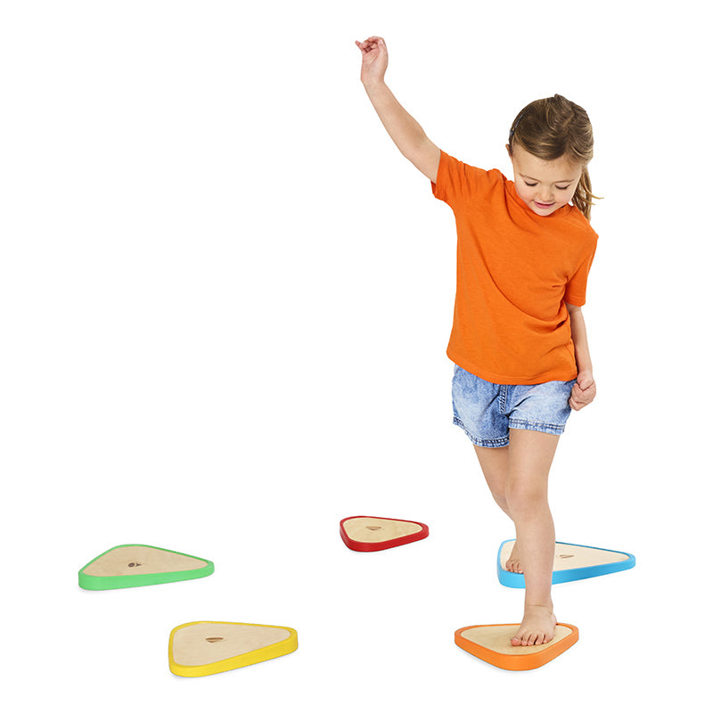 Gonge Wooden River Stones – Wooden Balance Stones, 5 pcs.
