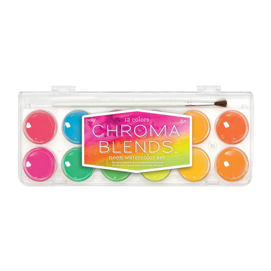 Ooly Watercolor Palette, Chroma Blends - Neon