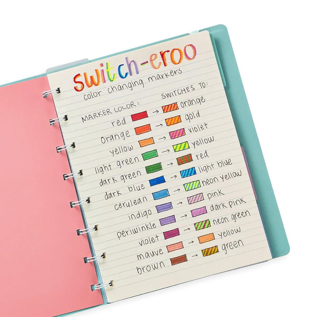 Ooly Switch-eroo Magic Markers, 12 pcs