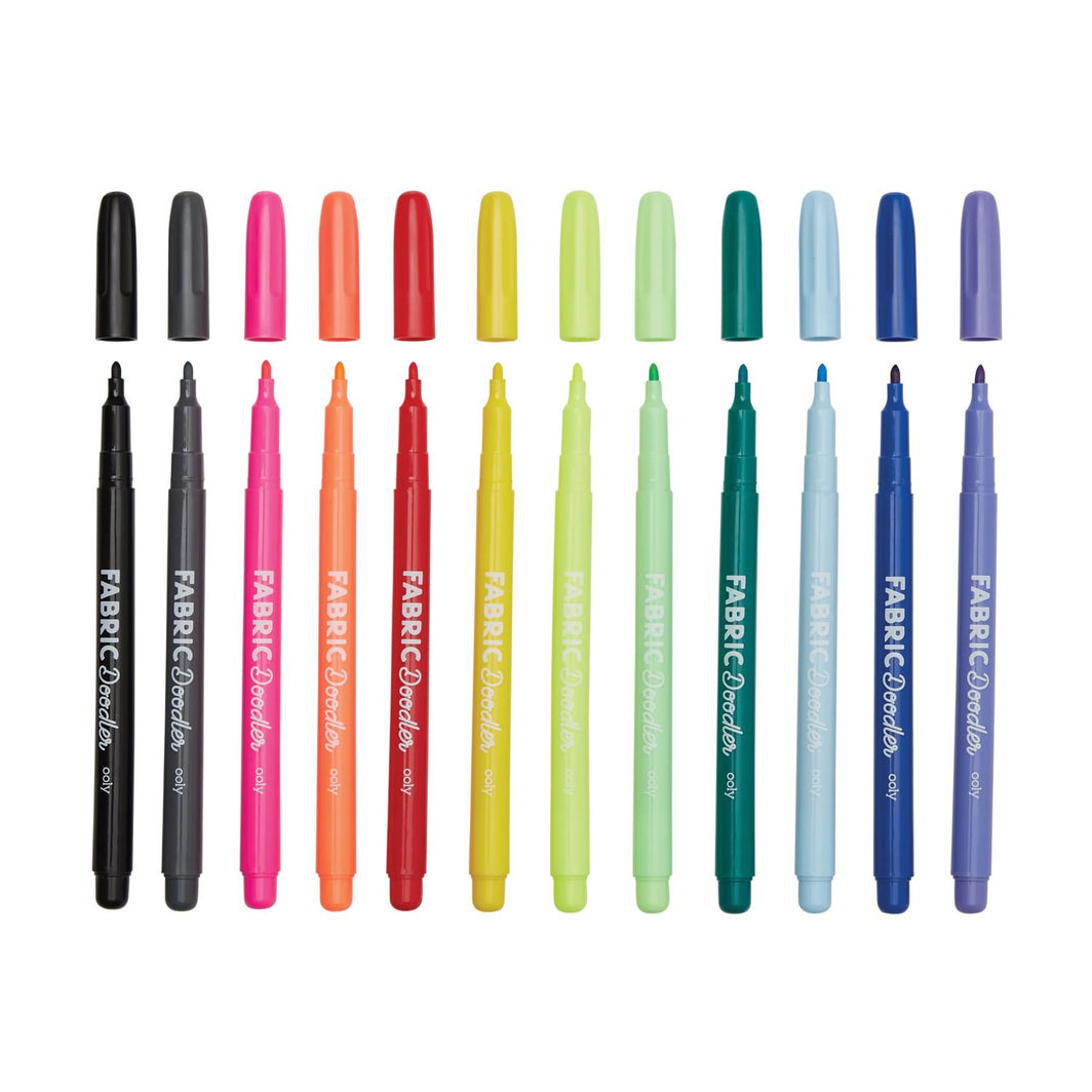 Ooly Tekstil tuscher 12 stk, Doodlers