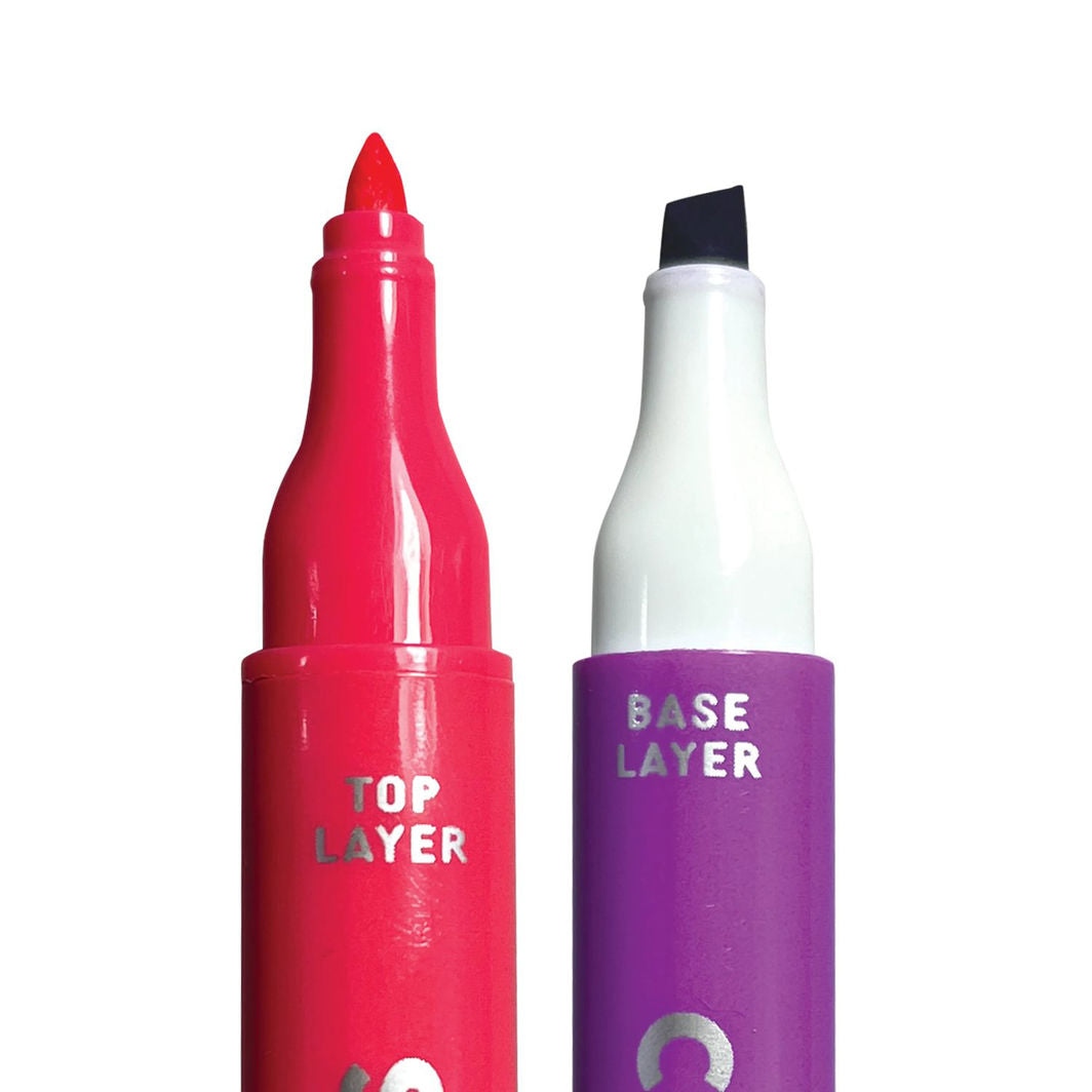 Ooly Marker Set, 8 Pieces, Double-Sided - Layered Creativity