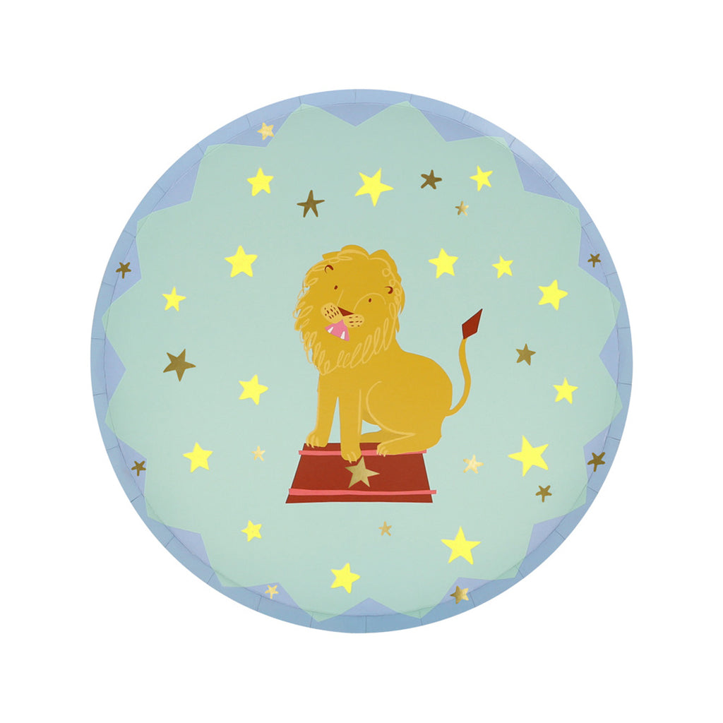 Meri Meri Paper Plates, Size S, Circus - Pack of 8