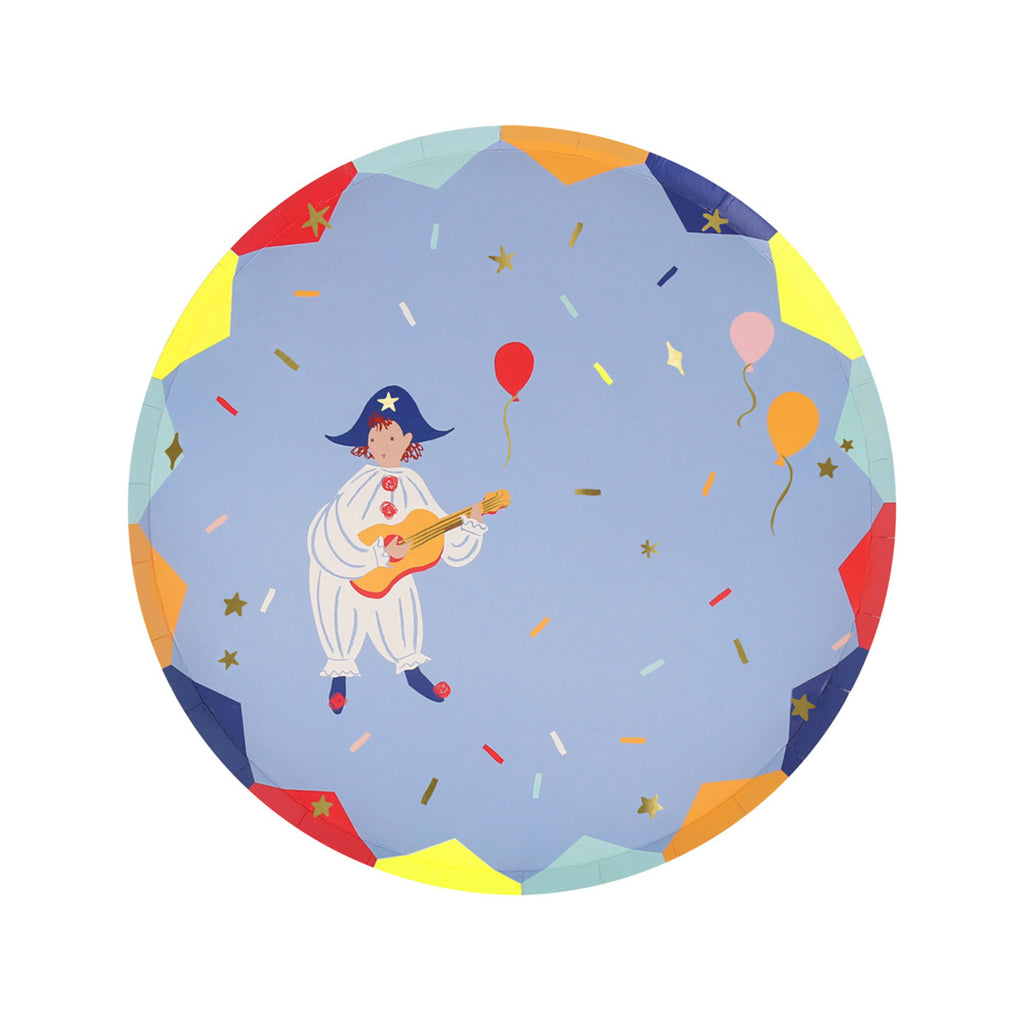 Meri Meri Paper Plates, Size S, Circus - Pack of 8