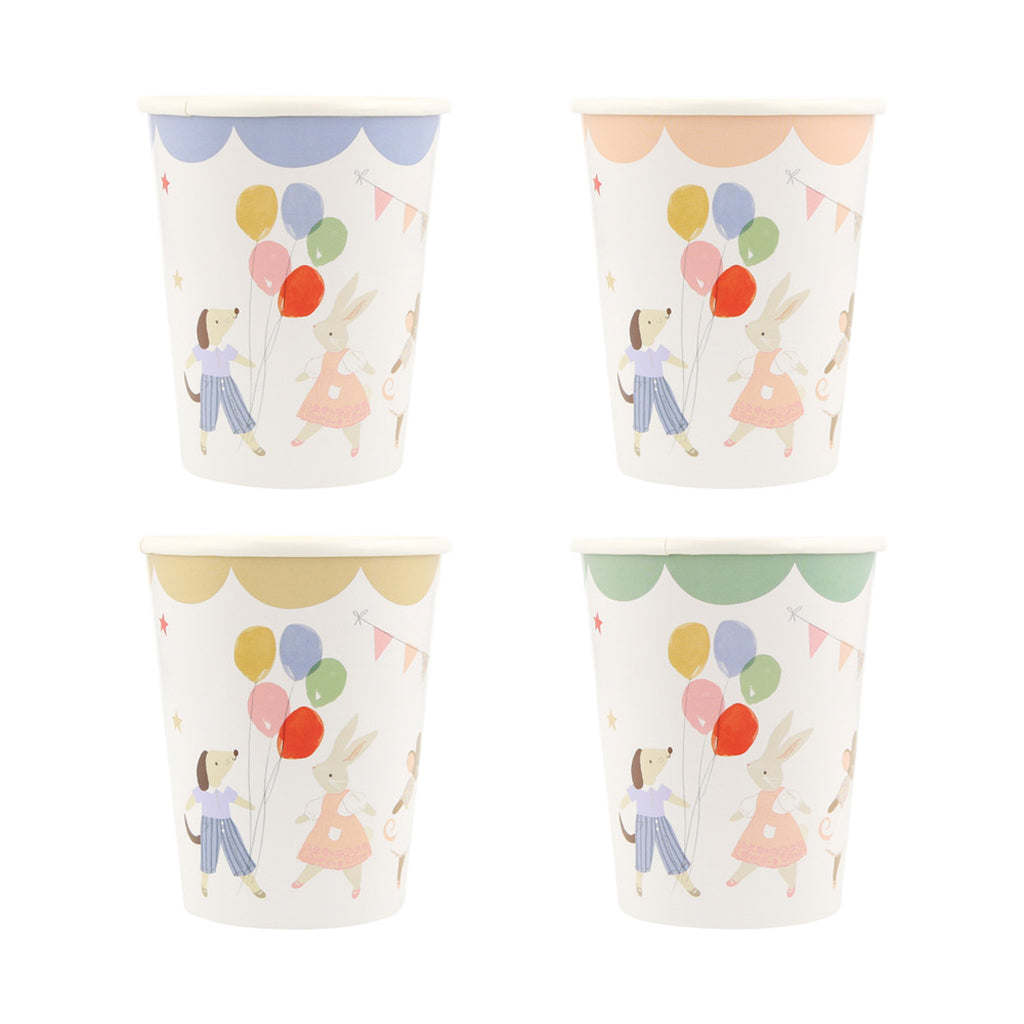 Meri Meri papkrus, Animal friends - 8 stk