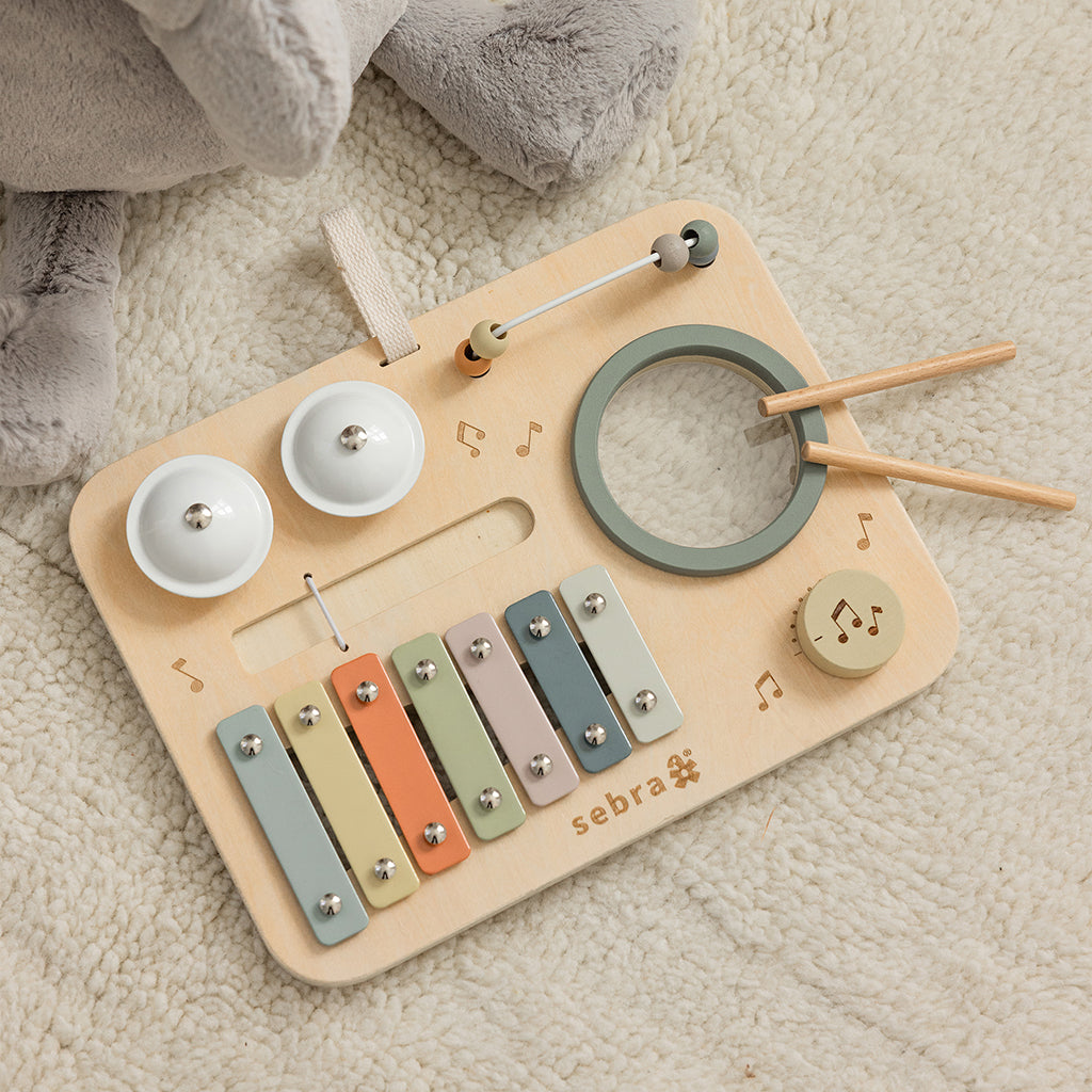 Sebra Wooden Activity Panel with Musical Features