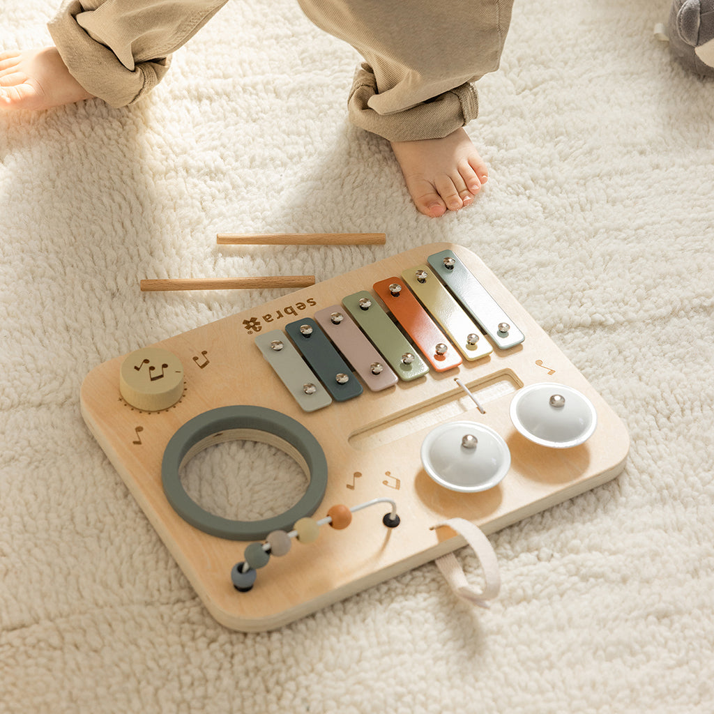 Sebra Wooden Activity Panel with Musical Features