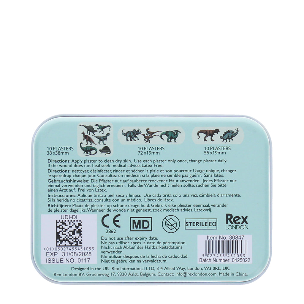 Rex London plasters, 30 pcs. Dinosaur