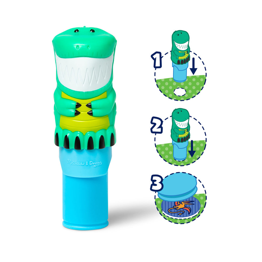Melissa & Doug Wow! Activity Pad, Create-Your-Own Sticker Stamps - Dinosaur