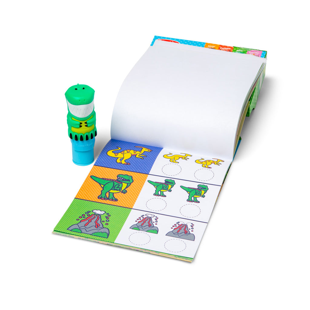 Melissa & Doug Wow! Activity Pad, Create-Your-Own Sticker Stamps - Dinosaur