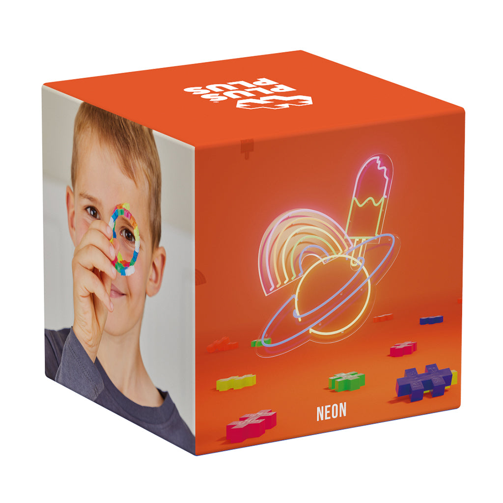 Plus-Plus Neon Color Mix, 600 Pieces