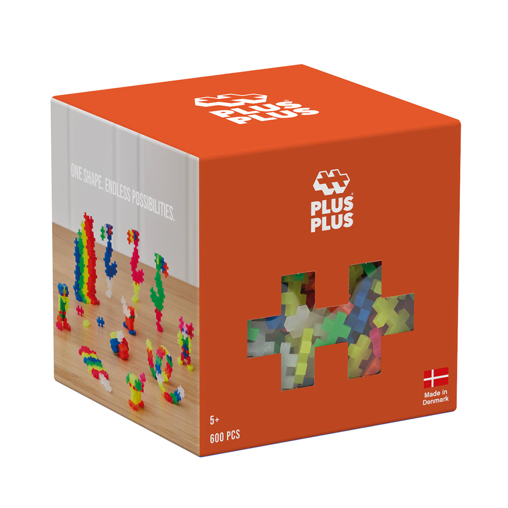 Plus-Plus Neon Color Mix, 600 Pieces