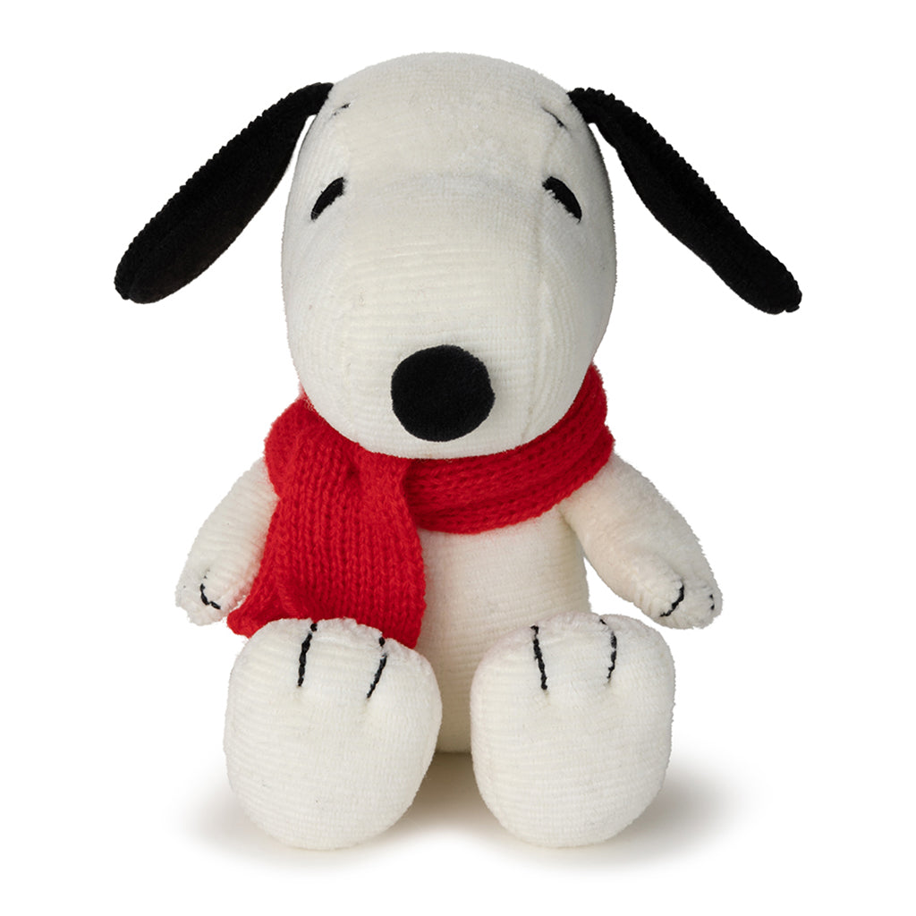 Snoopy bamse m tørklæde, 17 cm - Nuser bamse