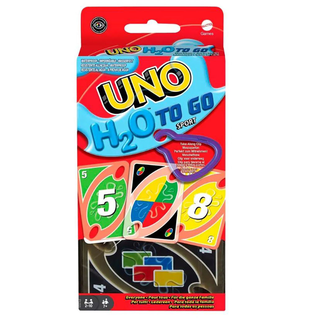 Uno kortspil H2O to Go vandtæt udgave