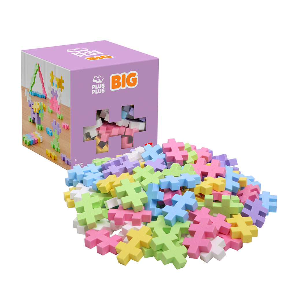 Plus-Plus BIG Pastel Colour Mix, 100 pcs