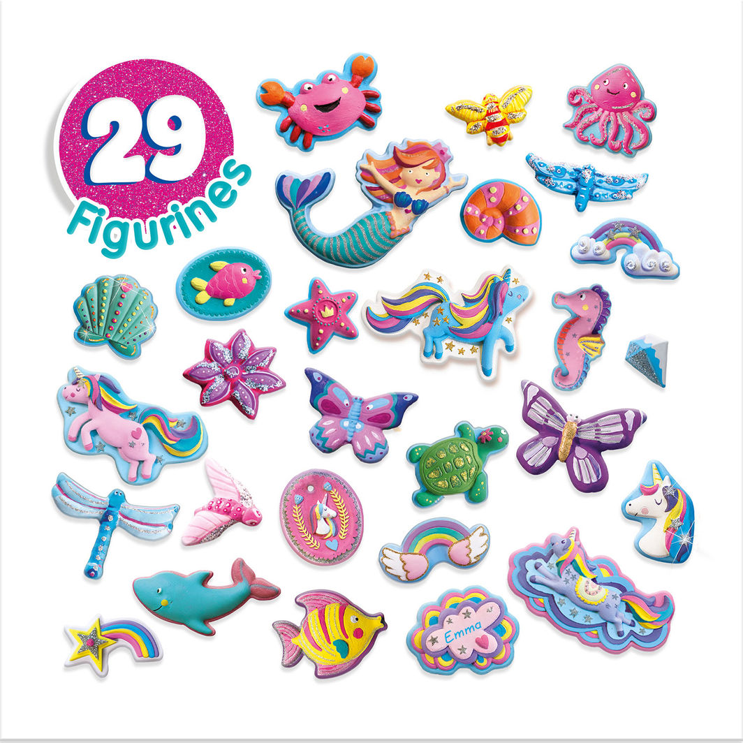 SES Creative Cast & Paint, Mega Set - Unicorn and Mermaid